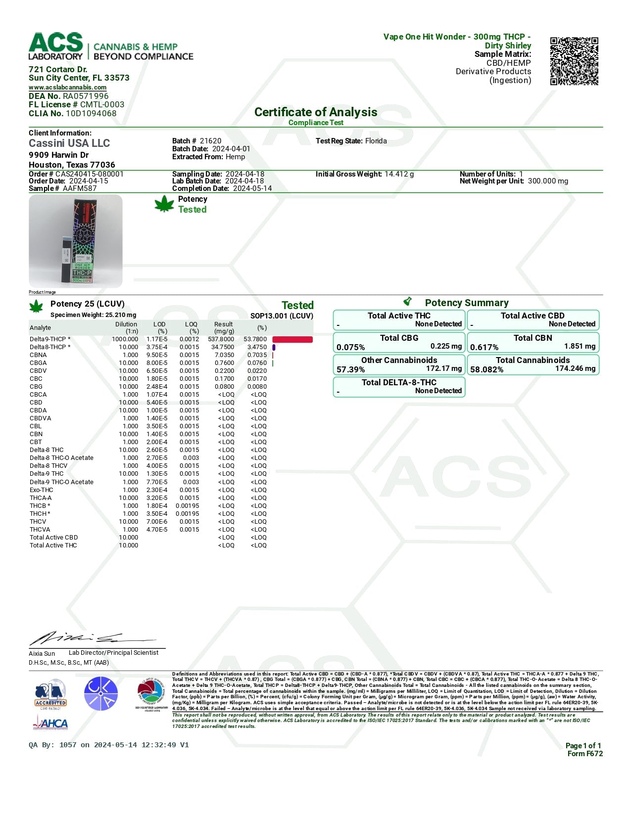 Hi on Nature Disposable(s)-ONE HIT WONDER 100% THC-P VAPE - [300mg]