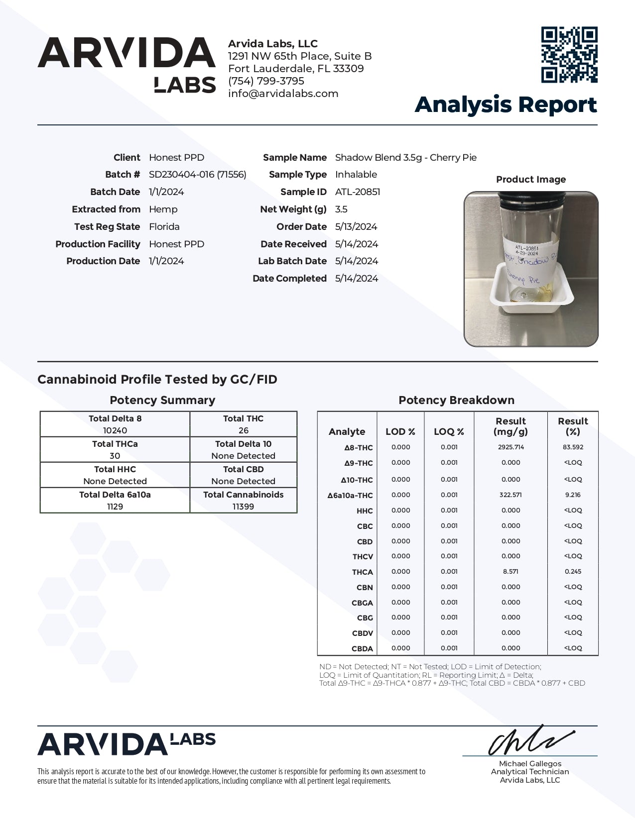 Ghost Shadow Blend Disposable(s) THCa+D8 [3.5g]