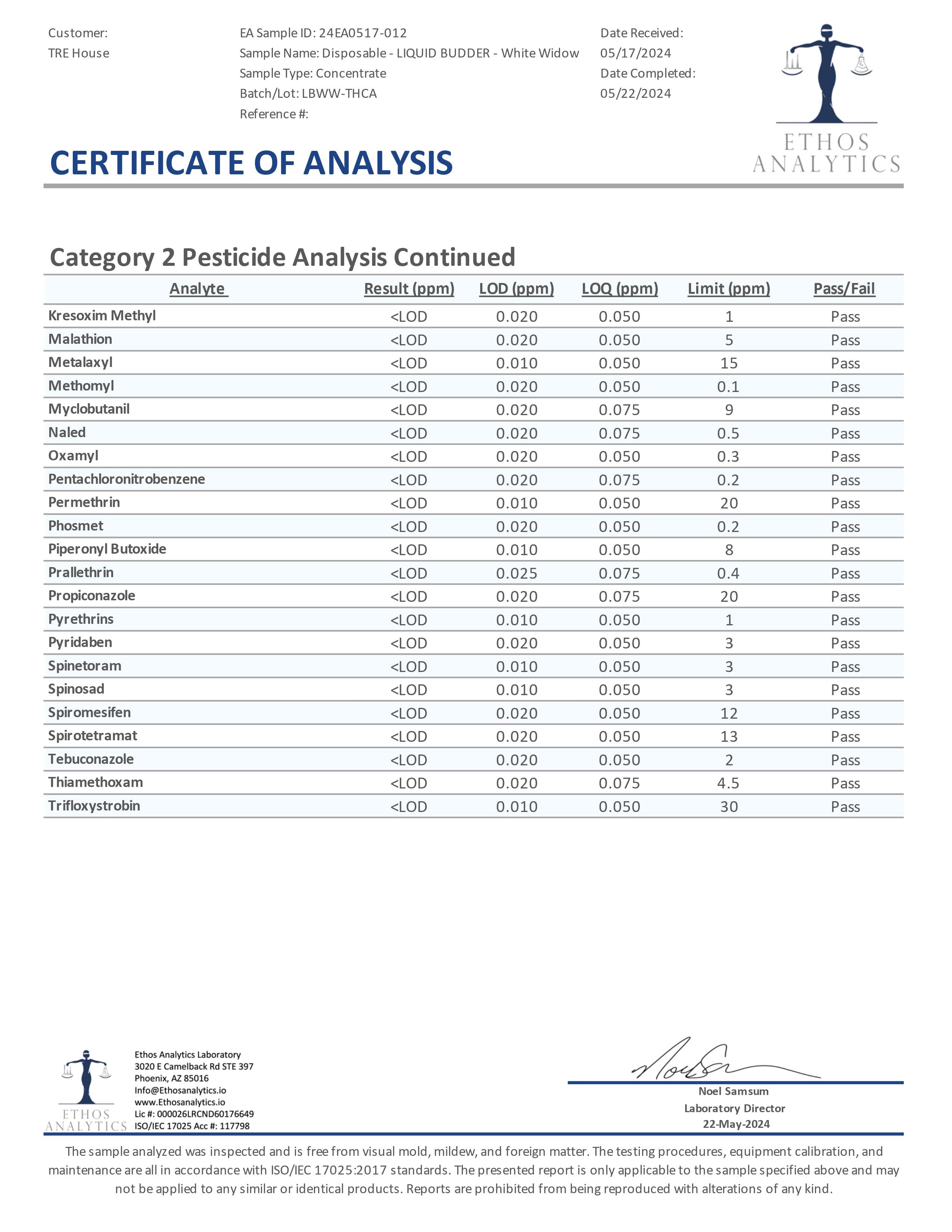 Tre House Liquid Budder Disposable(s) THCA [2g]