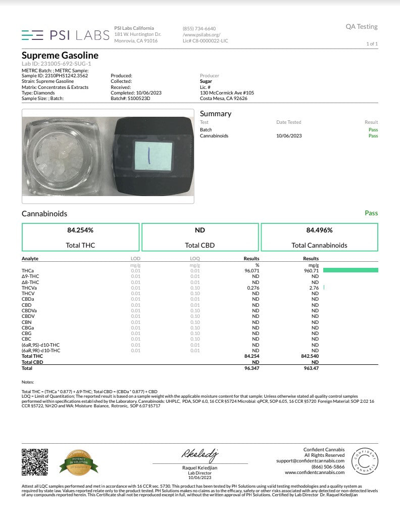 Sugar Diamonds Dab Concentrates (THCa) [2G]