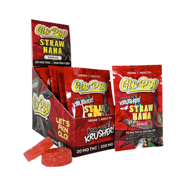 Glo POP Kube Krushers THC Gummies[2pk/20mg]