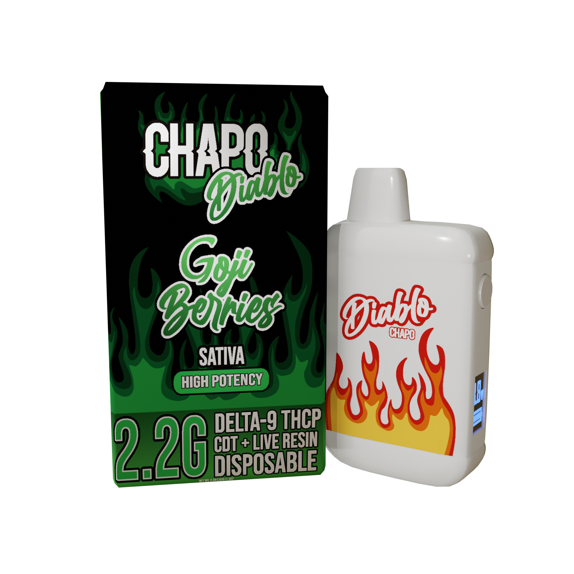 Chapo Diablo Disposable(s) D9+THC-P+HHC [2.2g]