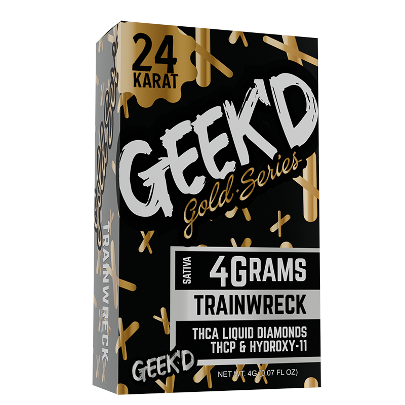 Geek'd 24K Gold Series Disposable(s) THCA Liquid Diamonds+THCP+HYDROXY-11 [4g]