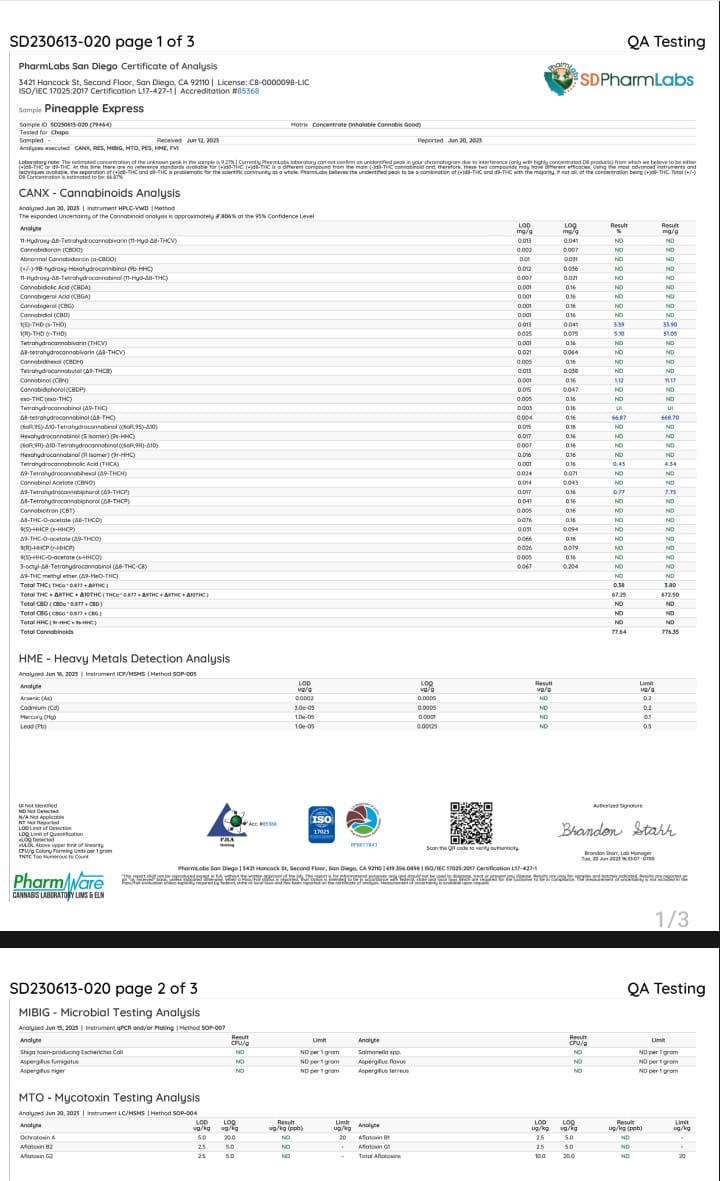 Chapo Supermax Cartridge(s) THCA+D9P+D8 [4g/2ct]