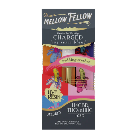 Mellow Fellow Live Resin Blend Cartridge(s) THC, HHC, CBN, CBD, THCP [2g]