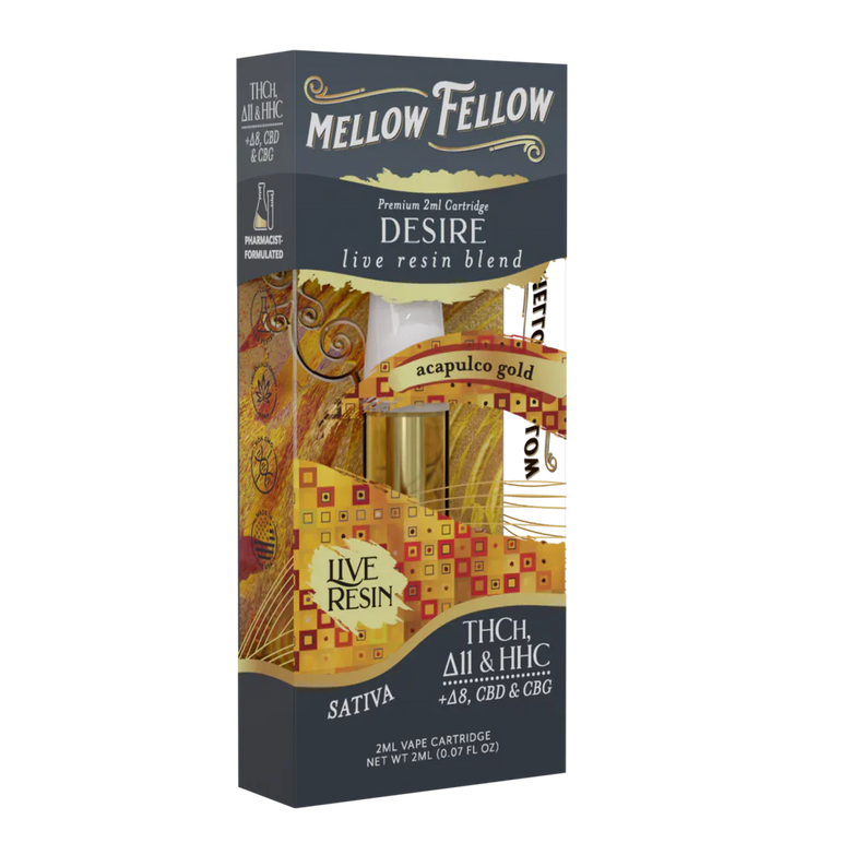 Mellow Fellow Premium Blend Cartridge(s) THC, HHC, CBN, CBD, THCP [2g]