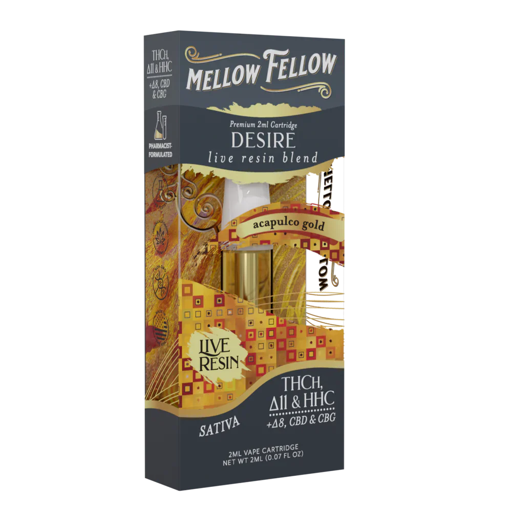 Mellow Fellow Premium Blend Cartridge(s) THC, HHC, CBN, CBD, THCP [2g]
