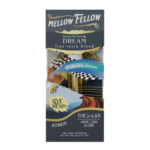 Mellow Fellow Live Resin Blend Cartridge(s) THC, HHC, CBN, CBD, THCP [2g]