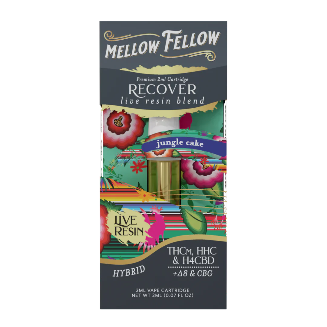 Mellow Fellow Live Resin Blend Cartridge(s) THC, HHC, CBN, CBD, THCP [2g]