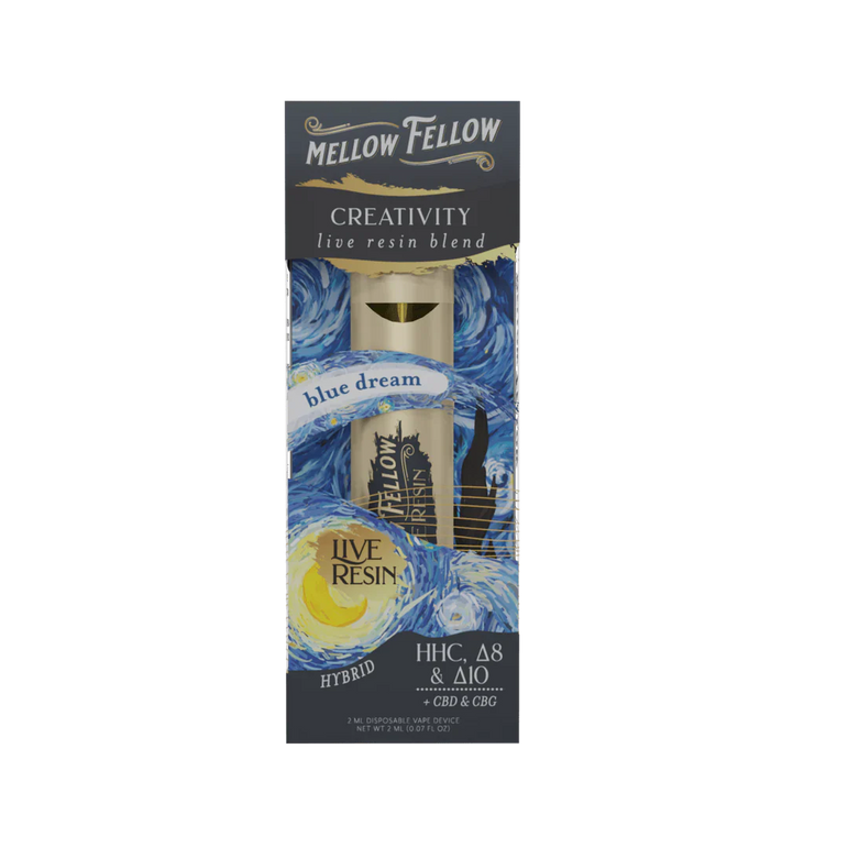 Mellow Fellow Premium Blend Cartridge(s) THC, HHC, CBN, CBD, THCP [2g]