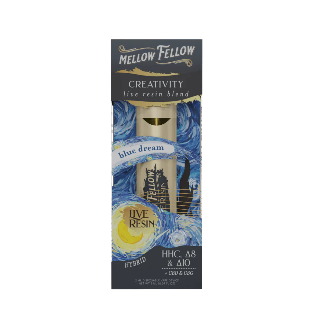Mellow Fellow Premium Blend Cartridge(s) THC, HHC, CBN, CBD, THCP [2g]