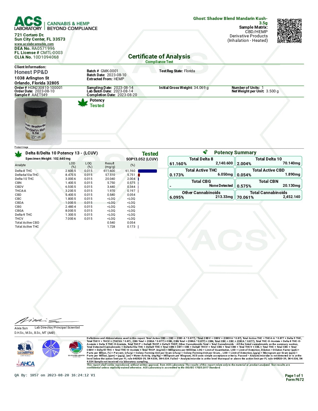 Ghost Shadow Blend Disposable(s) THCa+D8 [3.5g]