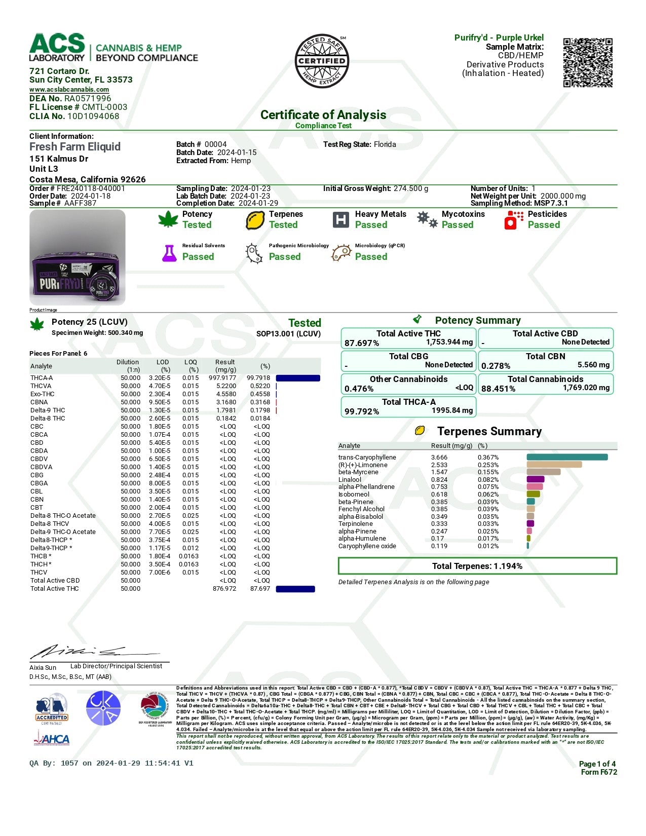 Half Bak'd PuriFryd THCA Diamond Sauce Concentrate(s) [2g]