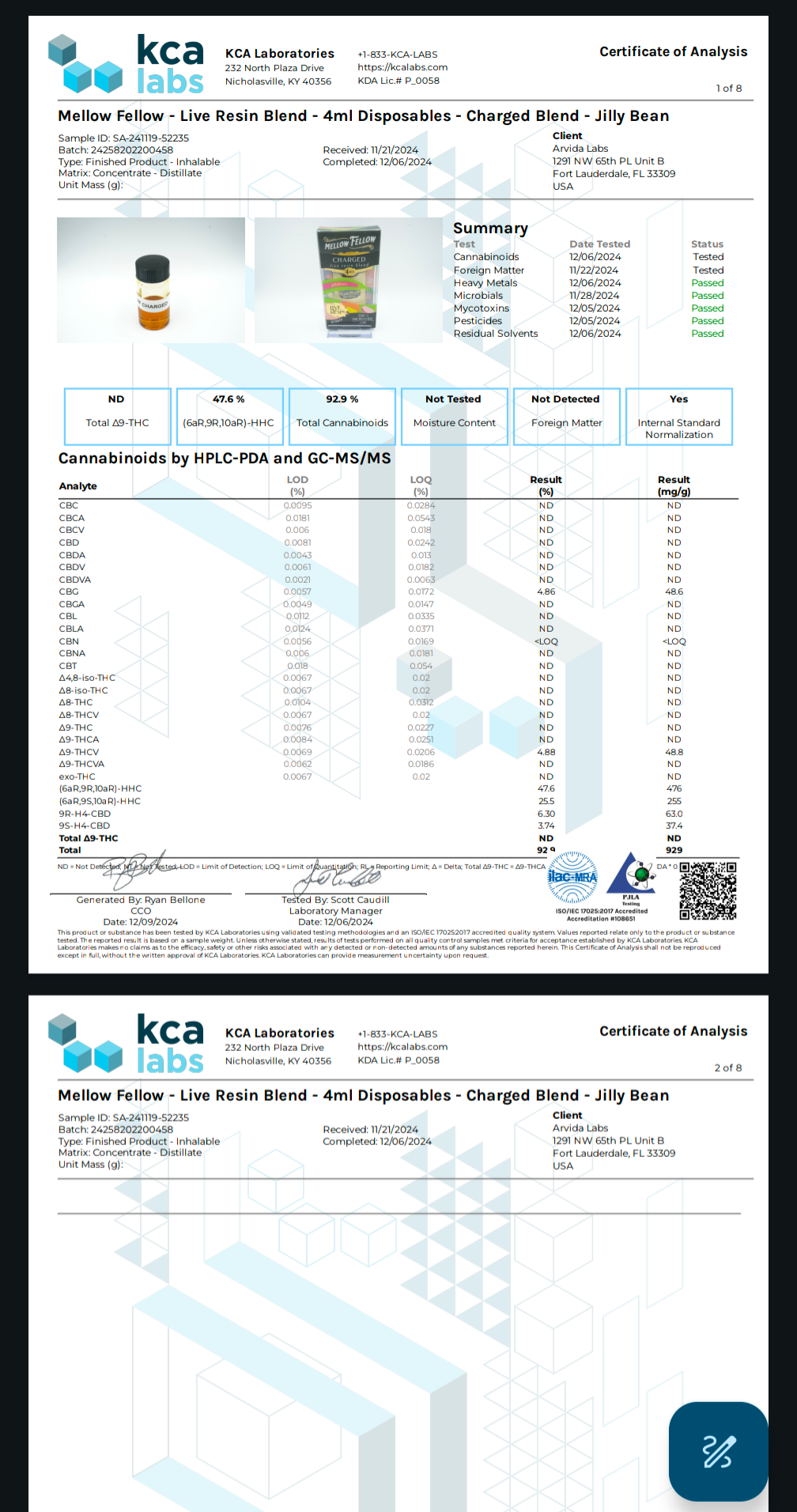 Mellow Fellow Live Resin Blend Disposable(s) [4g]