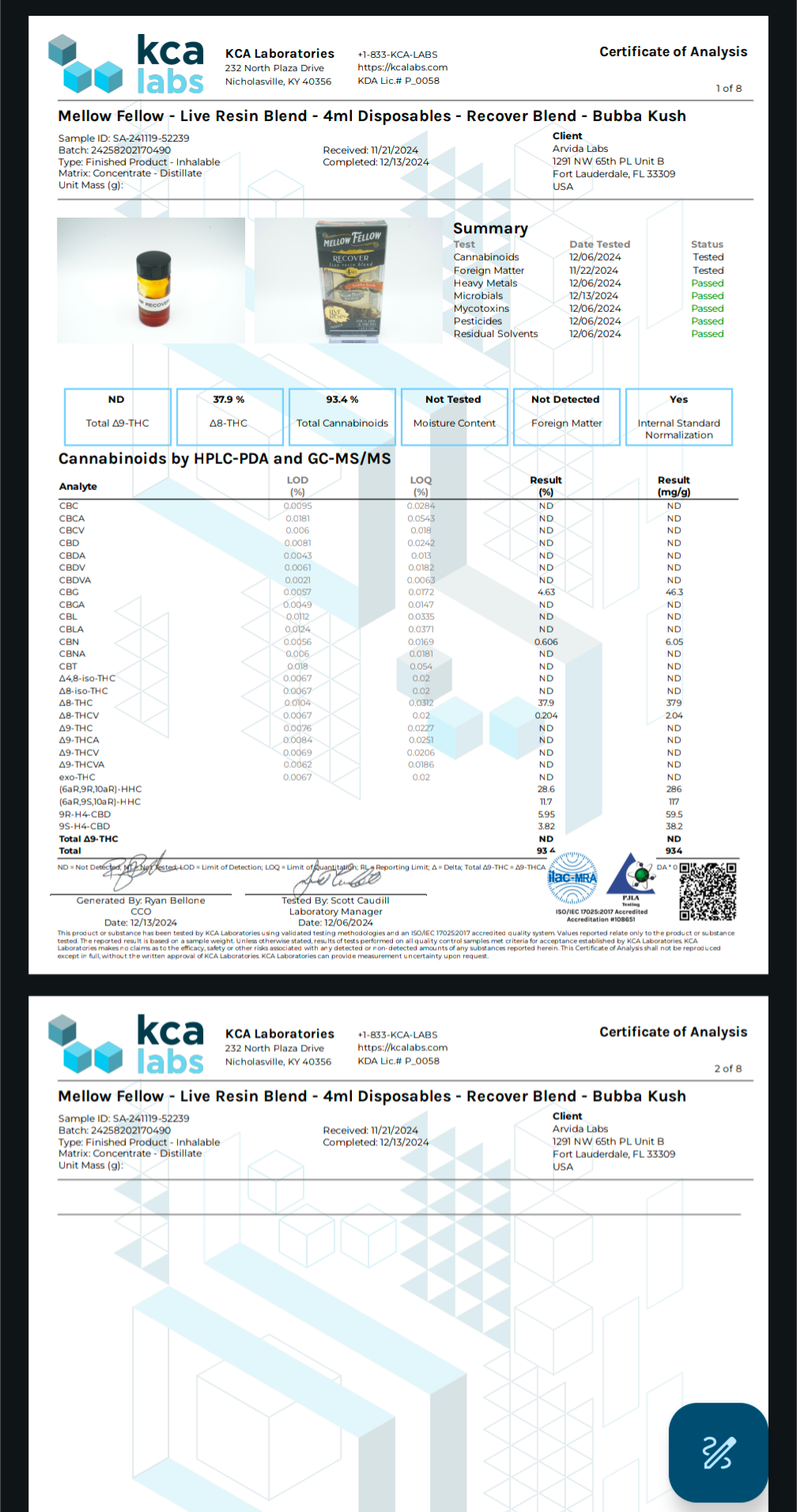 Mellow Fellow Live Resin Blend Disposable(s) [4g]