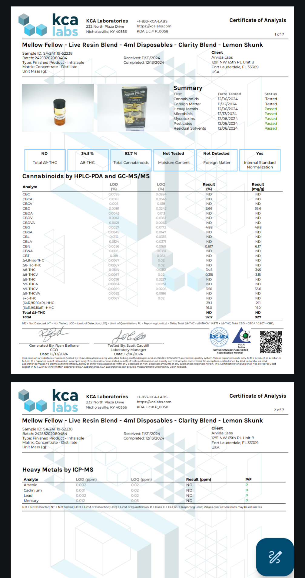 Mellow Fellow Live Resin Blend Disposable(s) [4g]