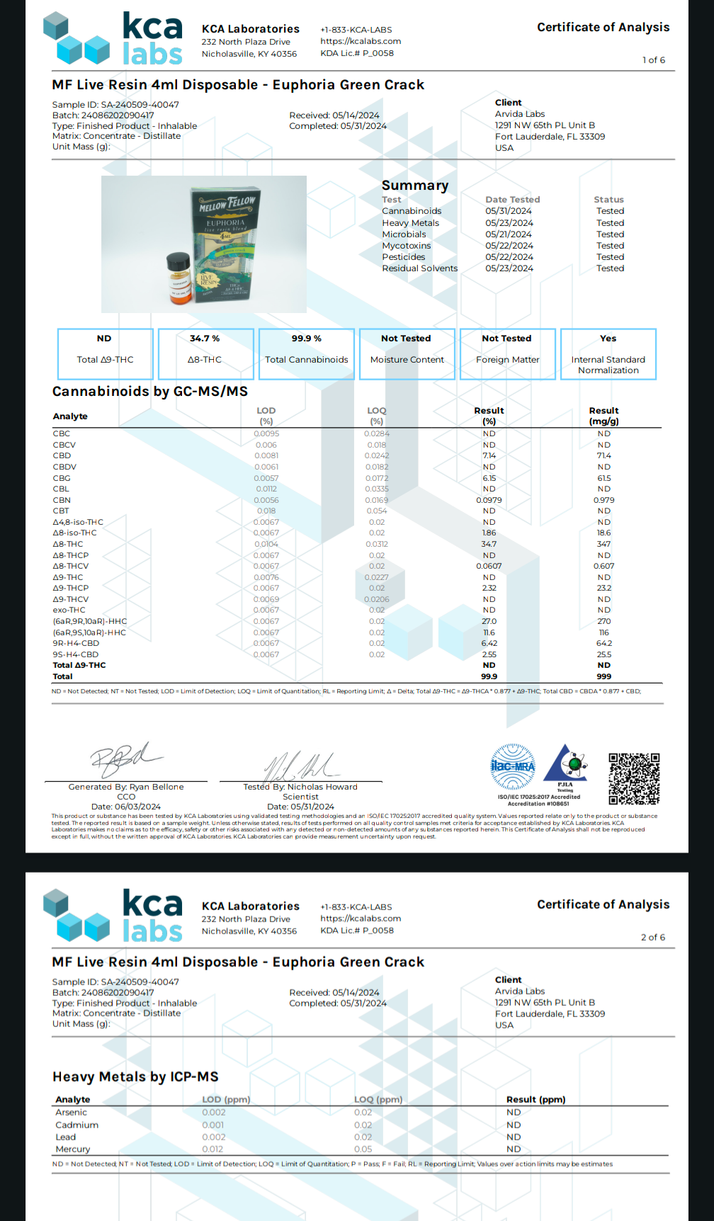Mellow Fellow Live Resin Blend Disposable(s) [4g]
