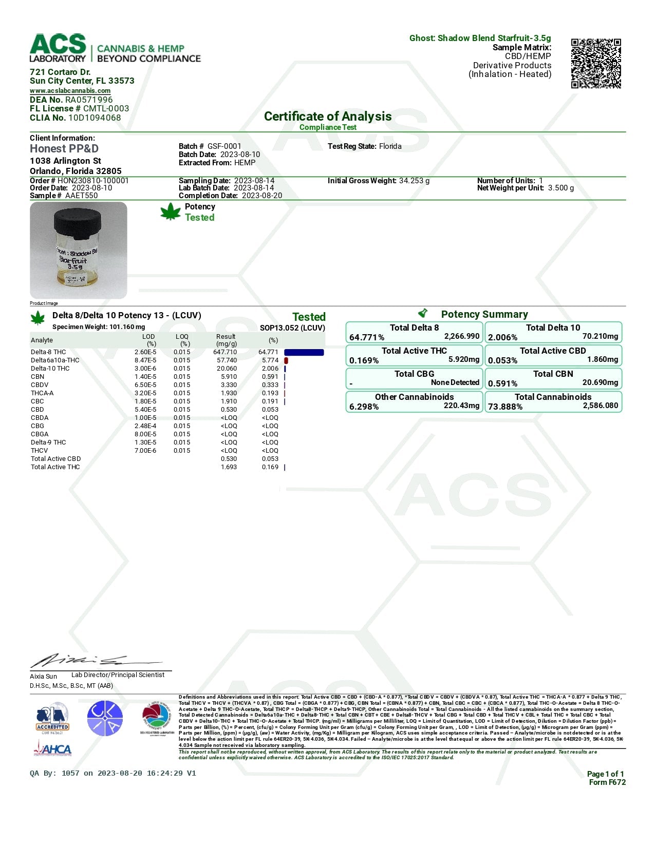 Ghost Shadow Blend Disposable(s) THCa+D8 [3.5g]