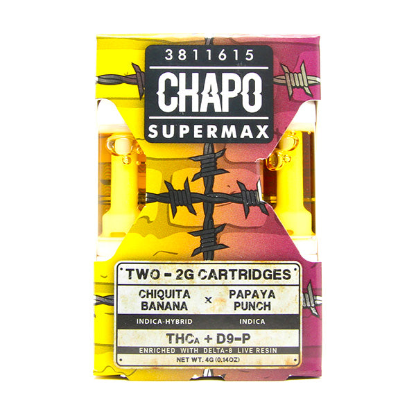 Chapo Supermax Cartridge(s) THCA+D9P+D8 [4g/2ct]