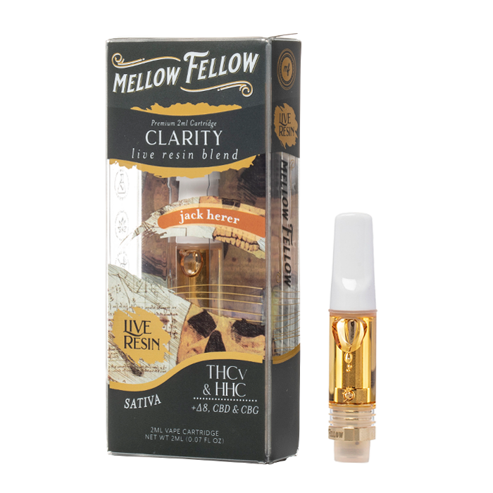 Mellow Fellow Live Resin Blend Cartridge(s) THC, HHC, CBN, CBD, THCP [2g]