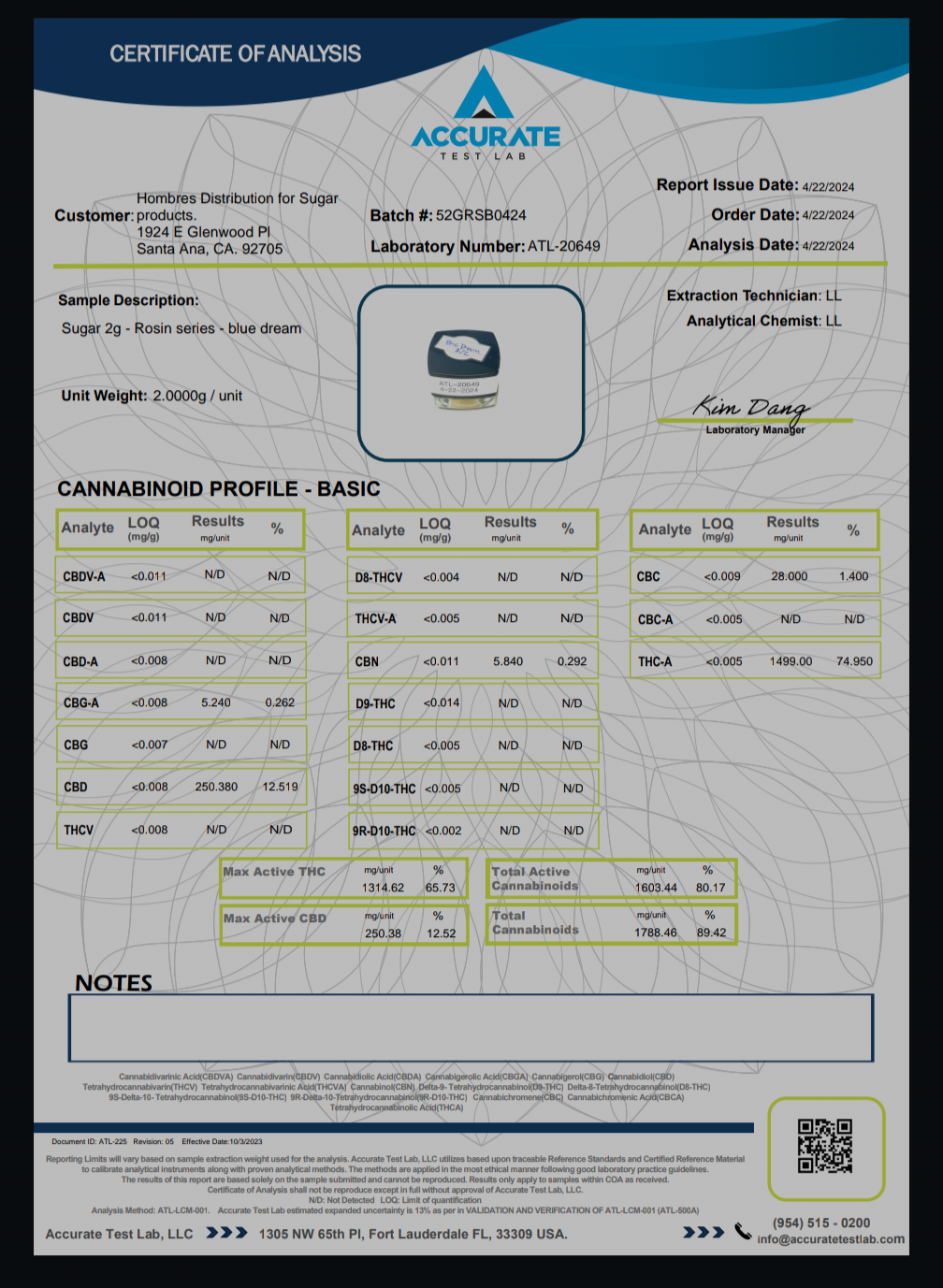 Sugar Live Rosin Dabs (THCa) [2g]