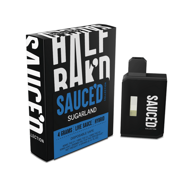 Half Bak'd Live Resin SAUCE'D Sugarland Disposables (4G)